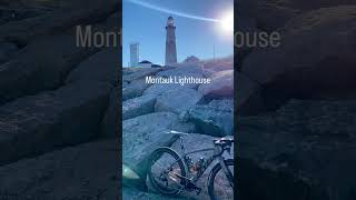 100mi Ride to the END! Montauk Lighthouse #shorts #cycling #gravelbike #theend #devel #montauk #bike