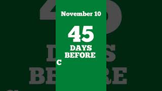 45 Days before Christmas - November 10