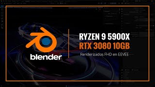 Render EEVEE Blender - Ryzen 9 5900X, RTX 3080 10GB