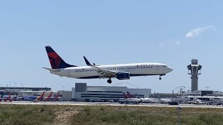 Delta Air Lines Boeing 737-800 landing at LAX runway 24R