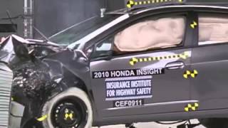 Crash Test2010 Honda Insight moderate overlap test