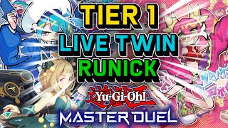 Live Twin Runick Deck Profile + Gameplay! Tier 1 Meta YuGiOh Master Duel