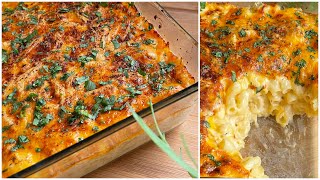 Homemade baked Mac & cheese - الأكلة المفضلة في امريكا، ماك اند تشيز