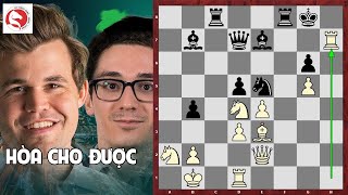 Cả gan chấp hòa cho được, Caruana liều lĩnh phế Xe công phá thành trì của vua cờ Carlsen