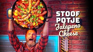 STOOFPOTJE met jalapeno cheese worstjes op de BBQ!