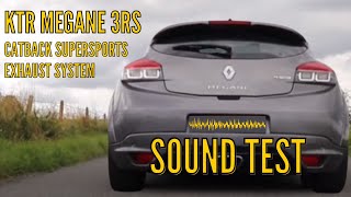 K-TEC RACING MEGANE 3RS EXHAUST | PREVIEW AND SOUND TEST