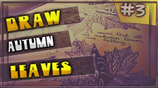 [ DRAW ] ★ Осенние листья Дудлинг DOODLE ★ ART BOOK