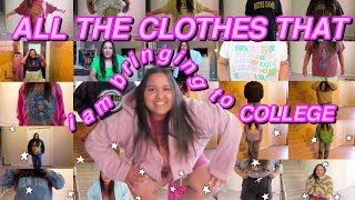 trying on all the clothes that i am bringing to college (freshman year)