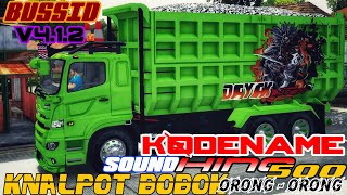 "RILIS" KODENAME SOUND HINO 500 BOBOK ORONG-ORONG V4.1.2 | MOD BUSSID TERBARU