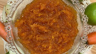 How To Make Saffron Carrot Apple Jam - Persian Style Saffron Carrot Jam -Moraba Sib va Havij