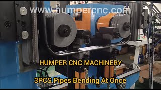 DB38NC Double Head Pipe Bending Machine 3pcs Pipes Bending Together