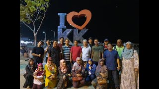 Kemeriahan pasar malam di tengah bandaraya Kota Kinabalu   Sabah