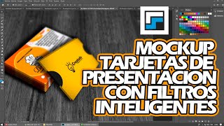 Mockup tarjetas de presentacion con filtros inteligentes