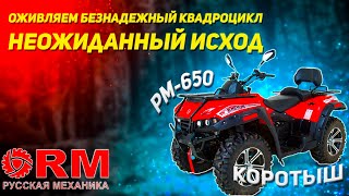 Квадроцикл Русская механика Рм  650 , забытый на 2.5 года , снова оживет? 2-я жизнь квадроцикла Рм?