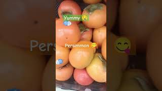 Fresh Yummy Persimmon 😲#trending #viral #youtubeshorts #shortsfeed #shortsvideo #new #explore #asmr