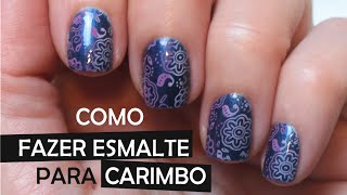 Como fazer esmalte para carimbo de todas as cores (MUITO FÁCIL E RÁPIDO)