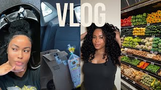 Vlog: Making BIG Lifestyle Changes(Meal Prep Haul), Advice For Setting Goals & My First Quickweave!