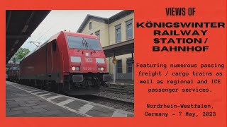 Views of Königswinter Railway Station, Nordrhein-Westfalen, Germany - 7 May, 2023