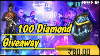 free fire diamond's 🎁✨giveaway 100💎💎 / more 150 subscribers / FF live telugu and hindi /free fire