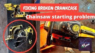 Chainsaw Repair | Broken Crank Case | Complete Repair