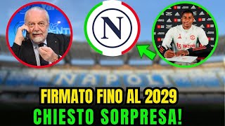 💥BOMBA! FIRMATO FINO AL 2029! 😱MIO DIO! È ARRIVATO IL RINFORZO PESO! OGGI ULTIME NOTIZIE DAL NAPOLI!