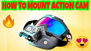 How to Mount Action Camera on Face Shield mask 😍 Moto vloging setup on Face Shield visor 🔥