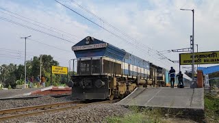 EMD Aggression || 130 Kmph NJP Shatabdi Express Crushing Through Balarambati..#shorts