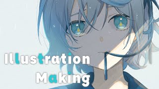 くらべられっ子 - illustration making -【CLIPSTUDIO】