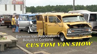 Custom Van Show at Buckley Van Association's, "Return To Cortland" 2024.