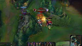 Katarina 1v5 quadra kill | League of Legends