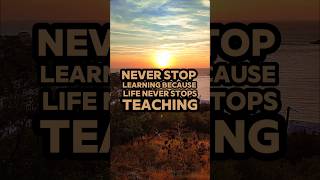 Never Stop Learning because Life Never Stops Teaching | #motivation #wordsofwisdom #selfimprovement