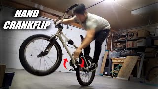 BMX The Crankflipiest Handcrankflip line ive been able to land haha havnt done this combo before 491