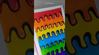 Doodling illusion with rainbow colors🌈#satisfying #doodle #rainbow #colouring #shorts #doodling #art