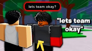 This TEAMER wants to team...💀 [The Strongest Battlegrounds]