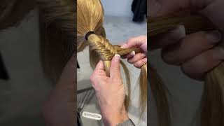 How to fishtail braid #fishtailbraid #braids #braidstyles #braidtutorial #hairvideo #ponytail #hair