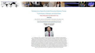 IOMP Webinar: Radiogenomics/Radiomics-Guided Personalized Radiation Therapy