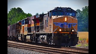 UP 5906 Leads a Slow CSX B211 - 03-11-24