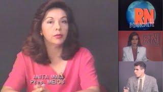 1991 - Anita Maia (Presidente do Meios)/ Entrevista sobre o Projeto Meninos Potiguares (TV Tropical)