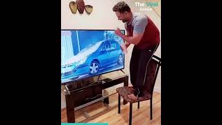 Man Creates Perfectly Timed Clips Using His Tv Again 😂😂