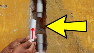 WHY DIDN'T I KNOW THIS TRICK SOONER, HOW TO REPAIR PVC PIPE IN SMALL SPACE.