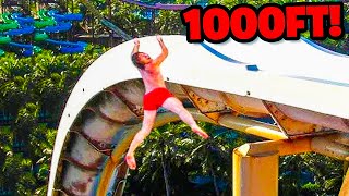 10 Ridiculous Water Slides With SCARY INSANE Drops