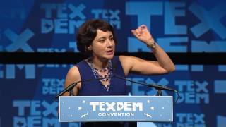 Austin School Board Member Gina Hinojosa at the 2016 Texas Democratic Convention