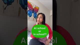 یادگیری زبان انگلیسی | تفاوت in school and at school #زبان_انگلیسی