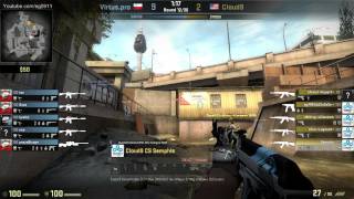 CS:GO Virtus.pro V Cloud9 Map #1 Overpass Caseking King of Kings