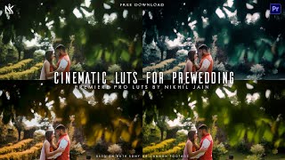 4 Cinematic Luts for Prewedding | Free LUTS | Nik Edits