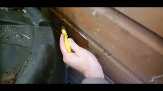 Quick wet rot repair - hardening soft rotten shed planks