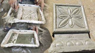 Extraordinary Skills of Making Beautiful Cement Tiles | DIY Cement Crafts