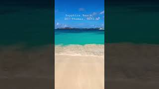 Aesthetic ocean waves at Sapphire Beach in St. Thomas, USVI #shorts