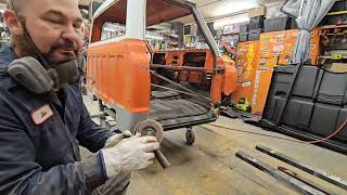 Too much Bondo! Cutting out Rusty Cab Floor & Poorly installed Patch Panels '70 Chevy C10 #bodywork