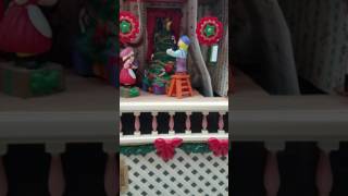 Awesome Mechanical Lighted Mr  Christmas Santa's Musical Workshop House WORKS